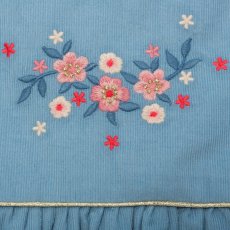 画像11: 刺繍入り・ブルーコードドレス【10月上旬お届け予定】 (11)